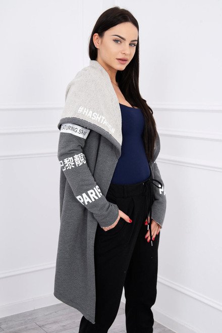  Cardigan cu scrisuri