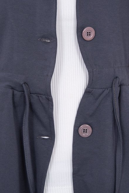  Cardigan cu nasturi şi cordon