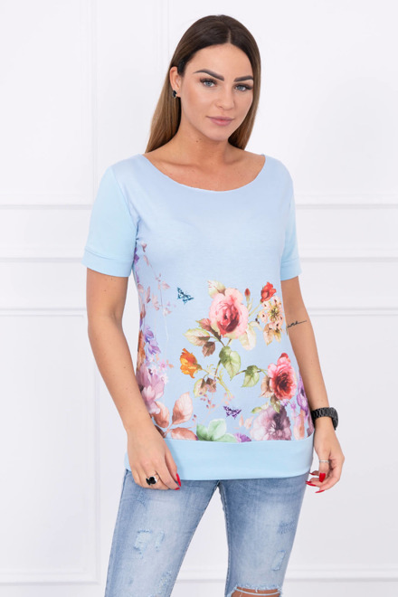  Tricou cu imprimeu floral