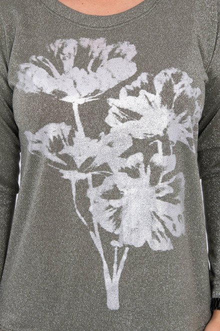  Bluză cu imprimeu de flori