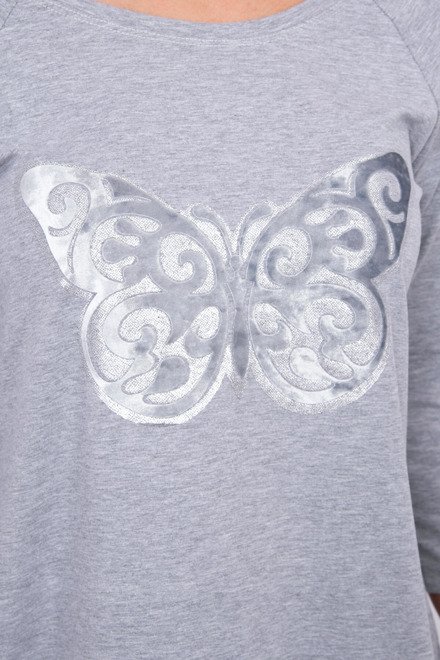  Bluză lungă cu fluture
