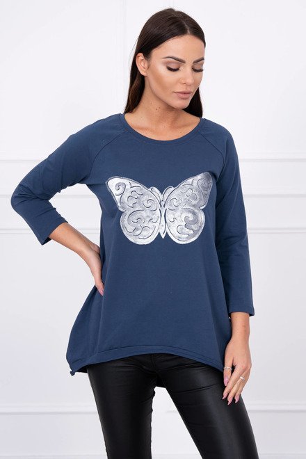  Bluză lungă cu fluture
