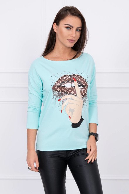  Bluza cu print colorat