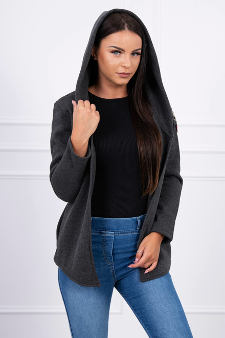  Cardigan cu glugă şi model