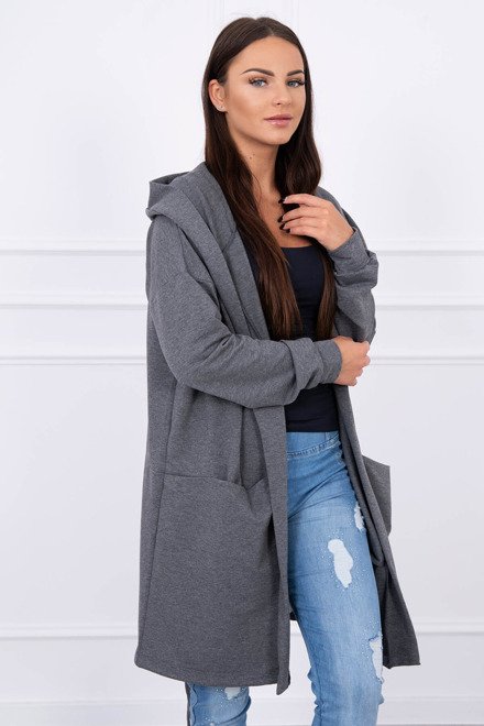  Cardigan cu glugă şi model